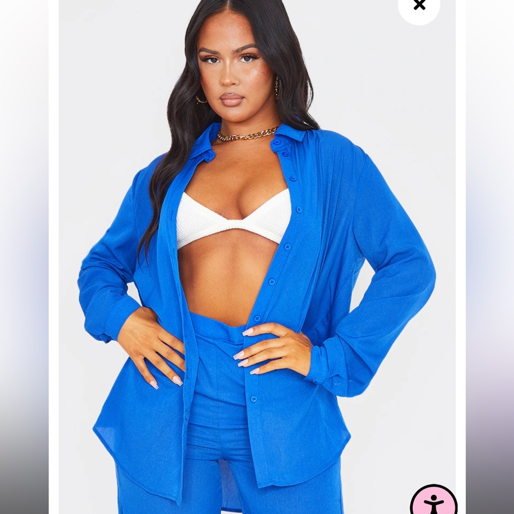 NWT Blue Longsleeve Button Down